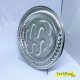 20 cm Gümüş Metal Tabak